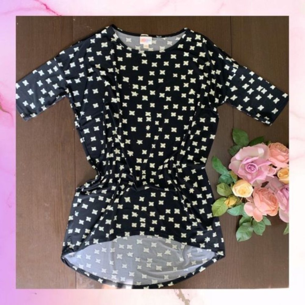 Lularoe | women's Black 3/4 sleeves top size XXS round neckline